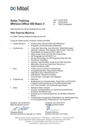 Mitel MV 400 Sale Basic 3 Malorny