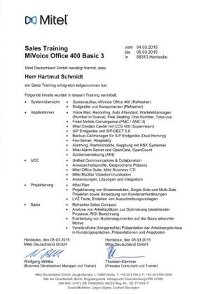 Mitel MV 400 Sale Basic 3 Schmidt